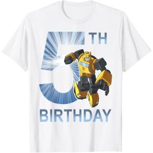 imageTransformers Bumblebee 5th Birthday Vintage TShirt SmallWhite