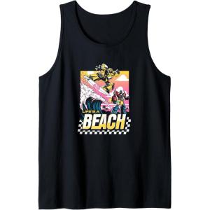 imageTransformers Bumblebee Surfing Lifes A Beach Portrait Tank TopBlack