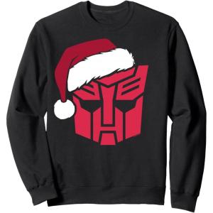 imageTransformers Christmas Autobots Santa Hat Logo SweatshirtBlack