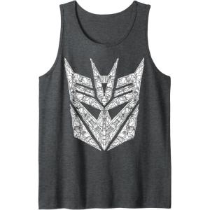 imageTransformers Decepticons Detailed Logo Tank TopDark Heather Grey