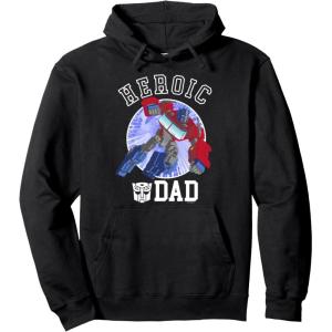 imageTransformers Fathers Day Optimus Prime Heroic Dad Vintage Pullover HoodieBlack