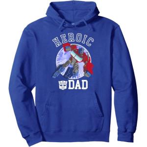 imageTransformers Fathers Day Optimus Prime Heroic Dad Vintage Pullover HoodieRoyal Blue