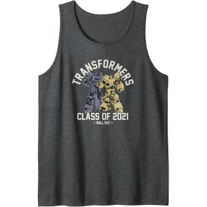 imageTransformers Graduation Class Of 2021 Roll Out Tank TopDark Heather Grey