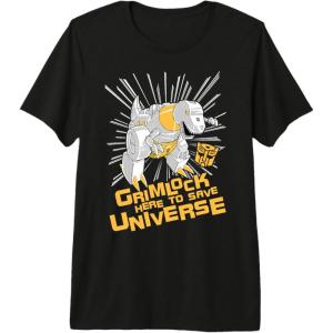 imageTransformers Grimlock Here To Save Universe Retro Vintage Premium Triblend TShirtBlack