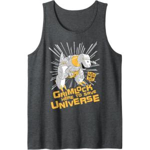 imageTransformers Grimlock Here To Save Universe Retro Vintage Tank TopDark Heather Grey