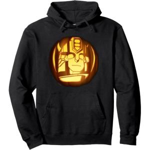 imageTransformers Halloween Bumblebee Pumpkin Pullover HoodieBlack