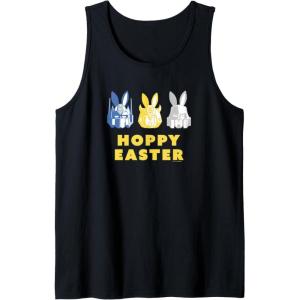 imageTransformers Hoppy Easter Group Bunny Line Up Tank TopBlack