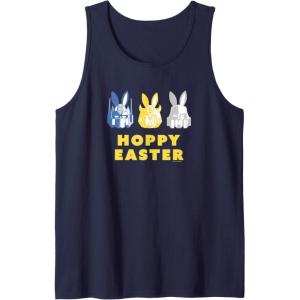 imageTransformers Hoppy Easter Group Bunny Line Up Tank TopNavy Blue