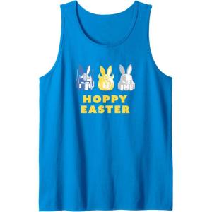 imageTransformers Hoppy Easter Group Bunny Line Up Tank TopSapphire Blue