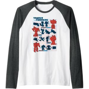imageTransformers How To Transform Schematic Raglan Baseball TeeDark Heather GreyWhite