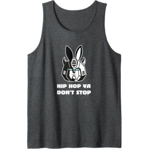 imageTransformers Optimus Prime Bunny Ears Easter Hip Hop Tank TopDark Heather Grey
