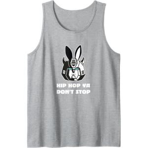 imageTransformers Optimus Prime Bunny Ears Easter Hip Hop Tank TopHeather Grey