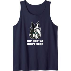 imageTransformers Optimus Prime Bunny Ears Easter Hip Hop Tank TopNavy Blue