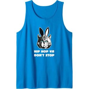 imageTransformers Optimus Prime Bunny Ears Easter Hip Hop Tank TopSapphire Blue