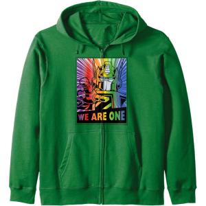 imageTransformers Pride Rainbow Optimus Prime We Are One Zip HoodieDark Green