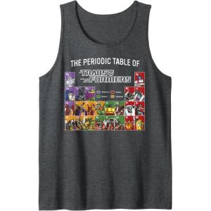 imageTransformers Retro Autobots Periodic Table Of Transformers Tank TopDark Heather Grey