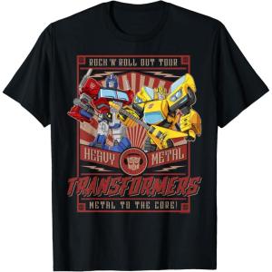 imageTransformers Rock N Roll Out Tour Heavy Metal Poster TShirtBlack