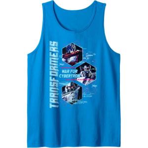 imageTransformers War For Cybertron Hexagon Portraits Tank TopSapphire Blue