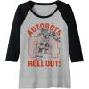 imageTransformers Autobots Roll Out 84 Vintage Collegiate Raglan Baseball TeeBlackAthletic Heather