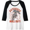 imageTransformers Autobots Roll Out 84 Vintage Collegiate Raglan Baseball TeeBlackWhite