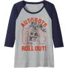 imageTransformers Autobots Roll Out 84 Vintage Collegiate Raglan Baseball TeeNavy BlueAthletic Heather