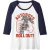 imageTransformers Autobots Roll Out 84 Vintage Collegiate Raglan Baseball TeeNavy BlueWhite