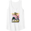 imageTransformers Bumblebee Surfing Lifes A Beach Portrait Tank TopWhite