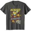 imageTransformers Bumblebee Vintage Metalfest Rock N Roll Tour TShirtAsphalt Grey