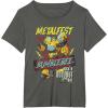 imageTransformers Bumblebee Vintage Metalfest Rock N Roll Tour TShirtAsphalt Grey