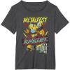 imageTransformers Bumblebee Vintage Metalfest Rock N Roll Tour TShirtDark Heather Grey