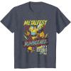 imageTransformers Bumblebee Vintage Metalfest Rock N Roll Tour TShirtHeather Blue