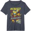 imageTransformers Bumblebee Vintage Metalfest Rock N Roll Tour TShirtHeather Blue