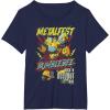 imageTransformers Bumblebee Vintage Metalfest Rock N Roll Tour TShirtNavy Blue