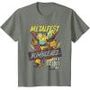 imageTransformers Bumblebee Vintage Metalfest Rock N Roll Tour TShirtOlive Heather