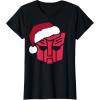 imageTransformers Christmas Autobots Santa Hat Logo TShirtBlack