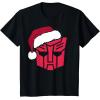 imageTransformers Christmas Autobots Santa Hat Logo TShirtBlack
