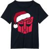 imageTransformers Christmas Autobots Santa Hat Logo TShirtBlack