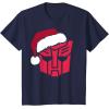 imageTransformers Christmas Autobots Santa Hat Logo TShirtNavy Blue