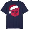 imageTransformers Christmas Autobots Santa Hat Logo TShirtNavy Blue