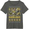 imageTransformers Christmas Bumblebee Ugly Sweater TShirtAsphalt Grey