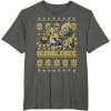 imageTransformers Christmas Bumblebee Ugly Sweater TShirtAsphalt Grey