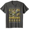 imageTransformers Christmas Bumblebee Ugly Sweater TShirtAsphalt Grey