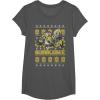 imageTransformers Christmas Bumblebee Ugly Sweater TShirtAsphalt Grey