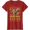 imageTransformers Christmas Bumblebee Ugly Sweater TShirtCranberry Red