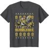 imageTransformers Christmas Bumblebee Ugly Sweater TShirtDark Heather Grey