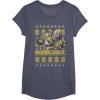 imageTransformers Christmas Bumblebee Ugly Sweater TShirtHeather Blue