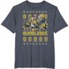 imageTransformers Christmas Bumblebee Ugly Sweater TShirtHeather Blue