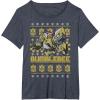 imageTransformers Christmas Bumblebee Ugly Sweater TShirtHeather Blue
