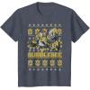 imageTransformers Christmas Bumblebee Ugly Sweater TShirtHeather Blue