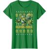 imageTransformers Christmas Bumblebee Ugly Sweater TShirtKelly Green